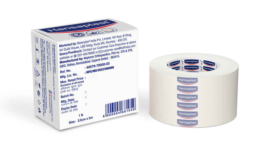 Hansaplast Fixation Tape (2.5 CM X 5M) Combo