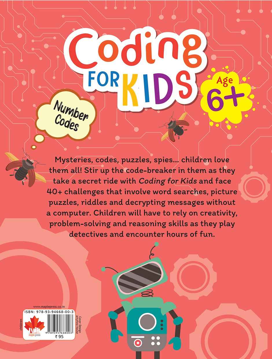 Introduction to Coding for Kids - Brain Activity Book for Kids - Age 6+