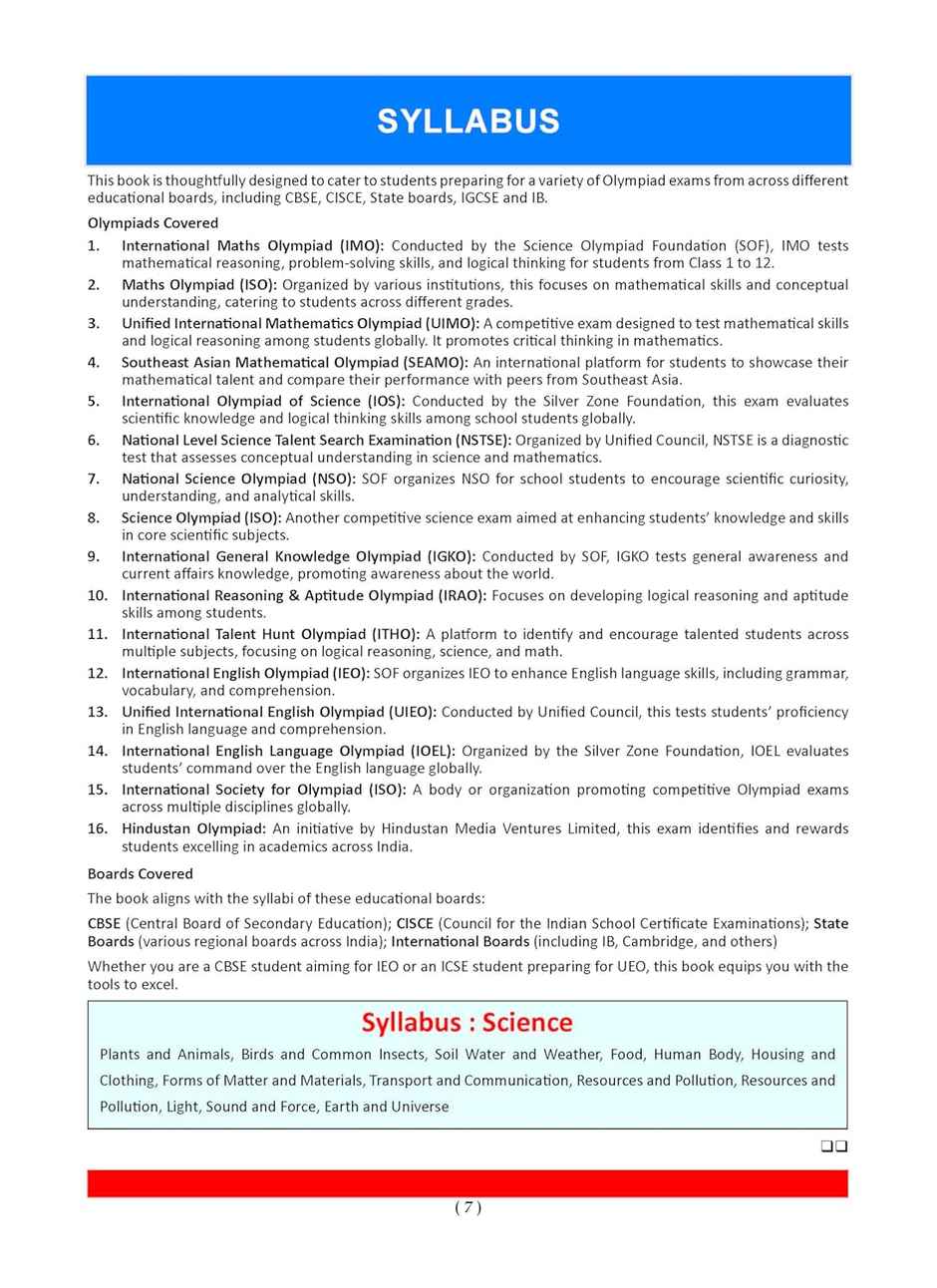 Oswaal One For All Olympiads Previous Year Solved Papers Class 3 Science For 2025 Exam