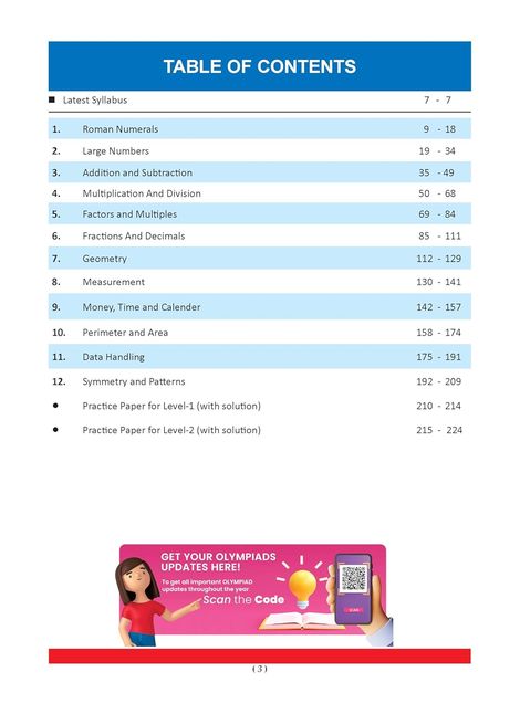 Oswaal One For All Olympiads Previous Year Solved Papers Class 4 Mathematics For 2025 Exam