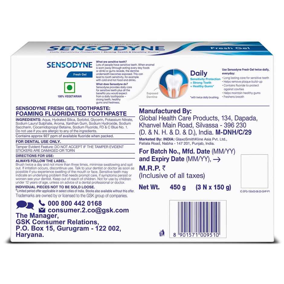 Sensodyne Fresh Gel Sensitive Toothpaste