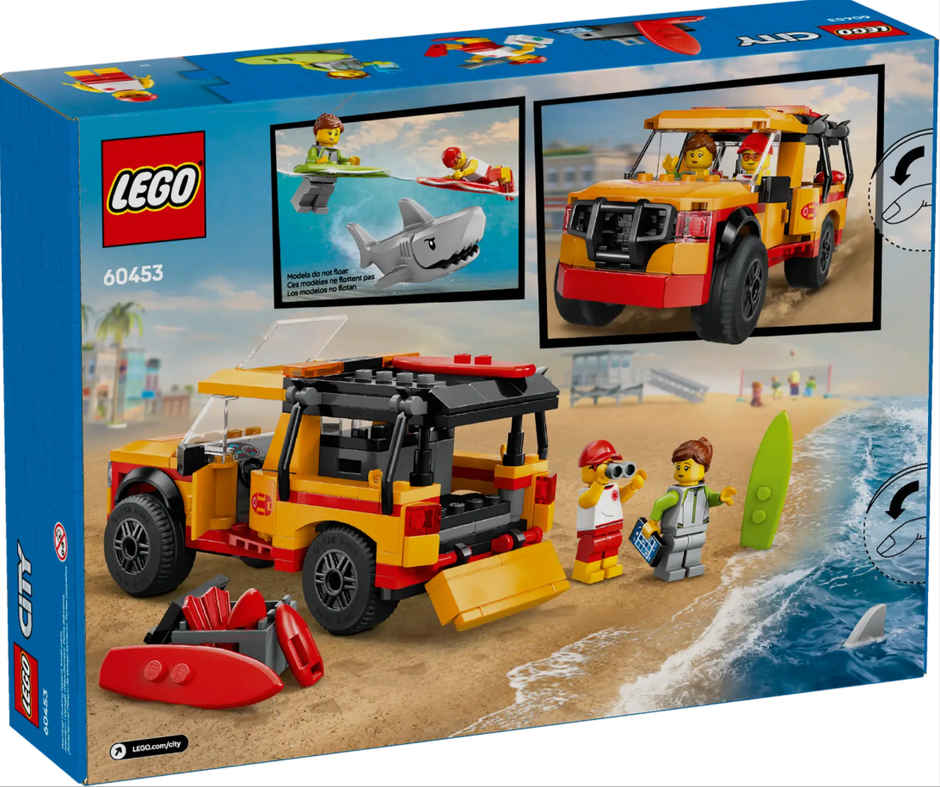 LEGO City Lifeguard Beach Rescue Truck Playset 60453 Building Blocks Toys