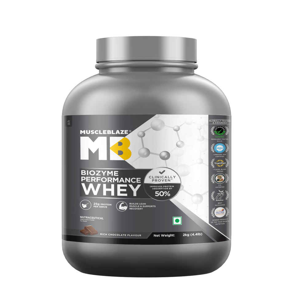 Muscleblaze Biozyme Performance Whey Protein Powder, (Rich Chocolate)
