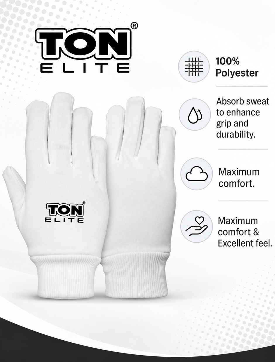 S S Ton Elite Full Finger Inner Gloves for Youth