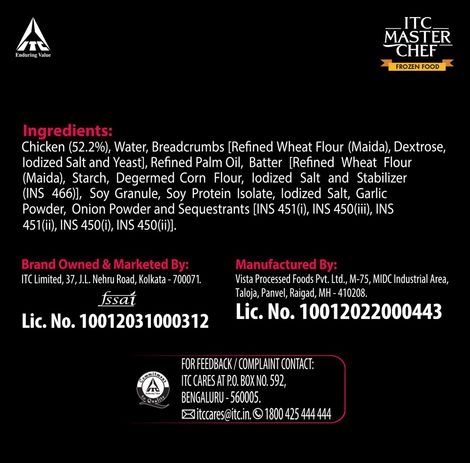 ITC Master Chef Crunchy Chicken Nuggets | Source of Protein | No Added Preservatives | 25 pieces