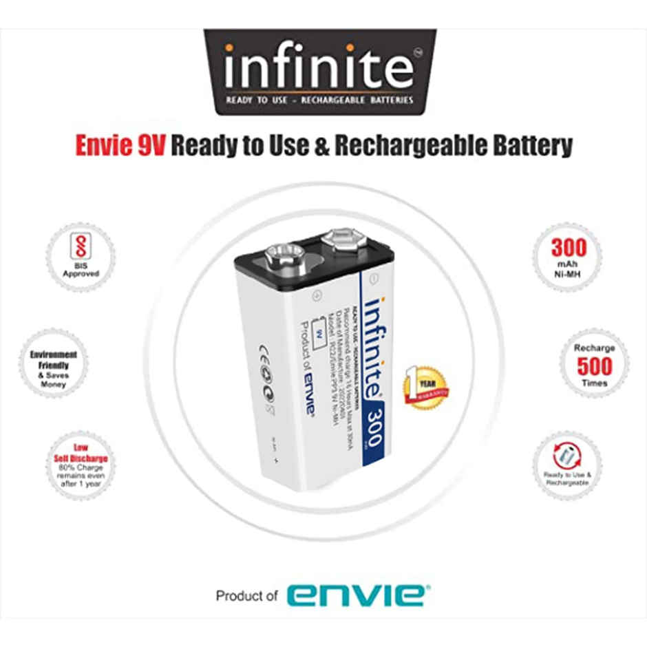 Envie Rechargeable 9V Infinite