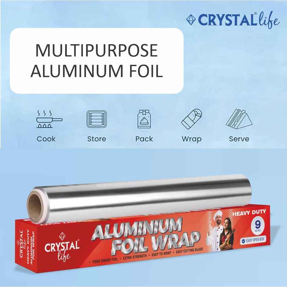 Crystal Life Aluminium Foil Wrap | 9 Meter | 11 Mic