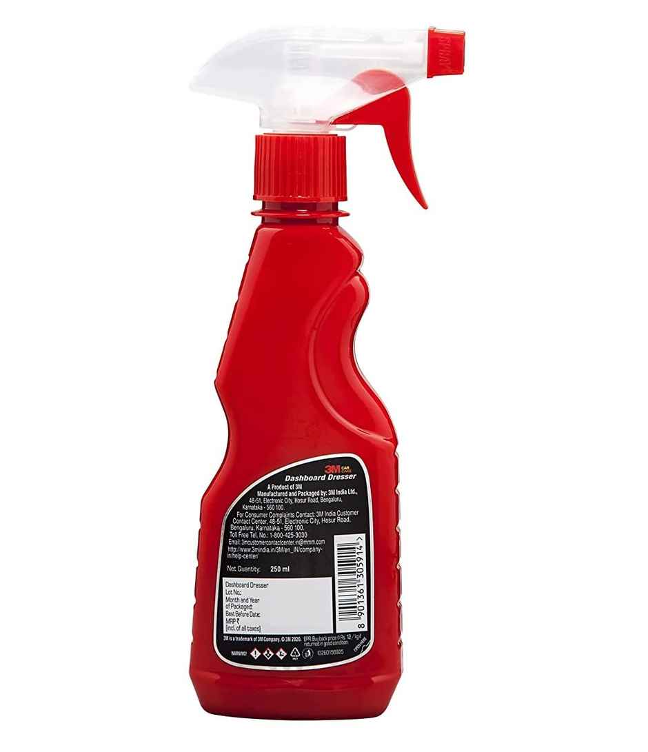 3M Car Dashboard Dresser | Restore Gloss on Dashboard and other Plastic Parts | 250 ml