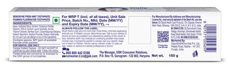 Sensodyne Freshmint Tube Combo 