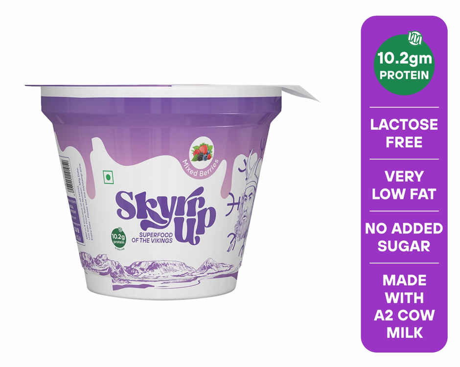 Skyrrup High-Protein Icelandic Yogurt - Mixed Berries | Fat-Free | No Added Sugar