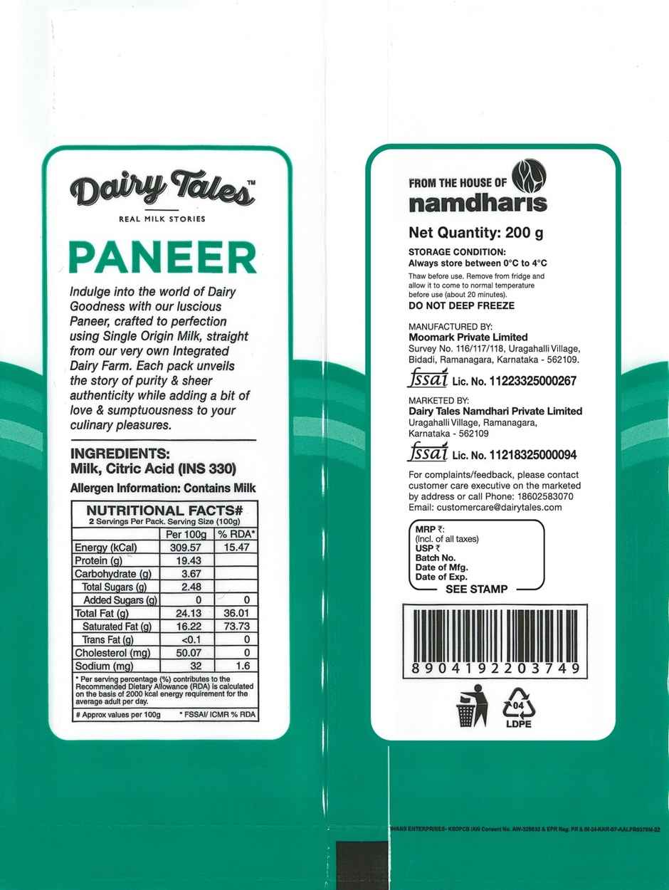 Namdhari's Dairy Tales Paneer