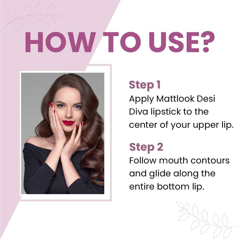 Mattlook Desi Diva HD Matte Lipstick With Hydrating Formula & Hyaluronic Acid | Brownie Bite 16