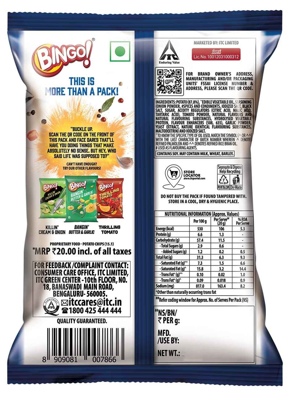 Bingo! Potato Chips Masala Massacre