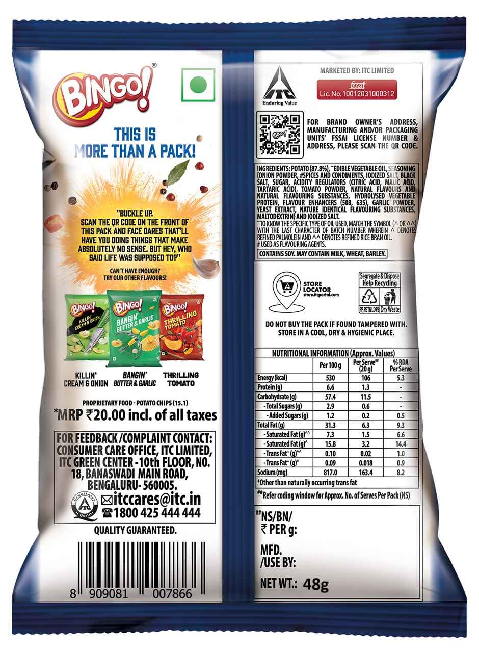 Bingo! Potato Chips Masala Massacre