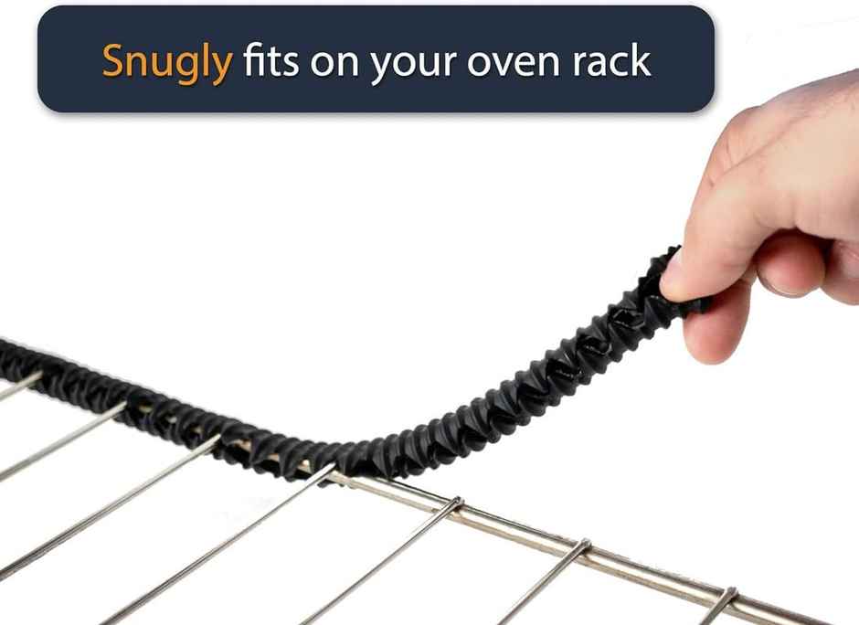 New Dawn 2 Pcs Oven Rack Guards Silicone Edge Protector Acts As Perfect Shield For Oven 14 Inches