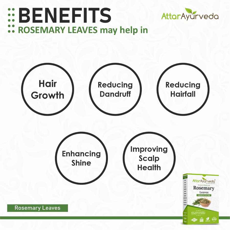 Attar Ayurveda Rosemary Leaves Dried