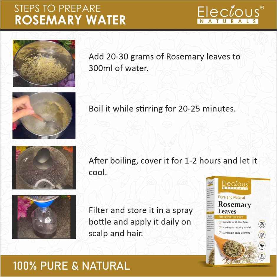 Elecious Naturals Rosemary Leaves for Hair