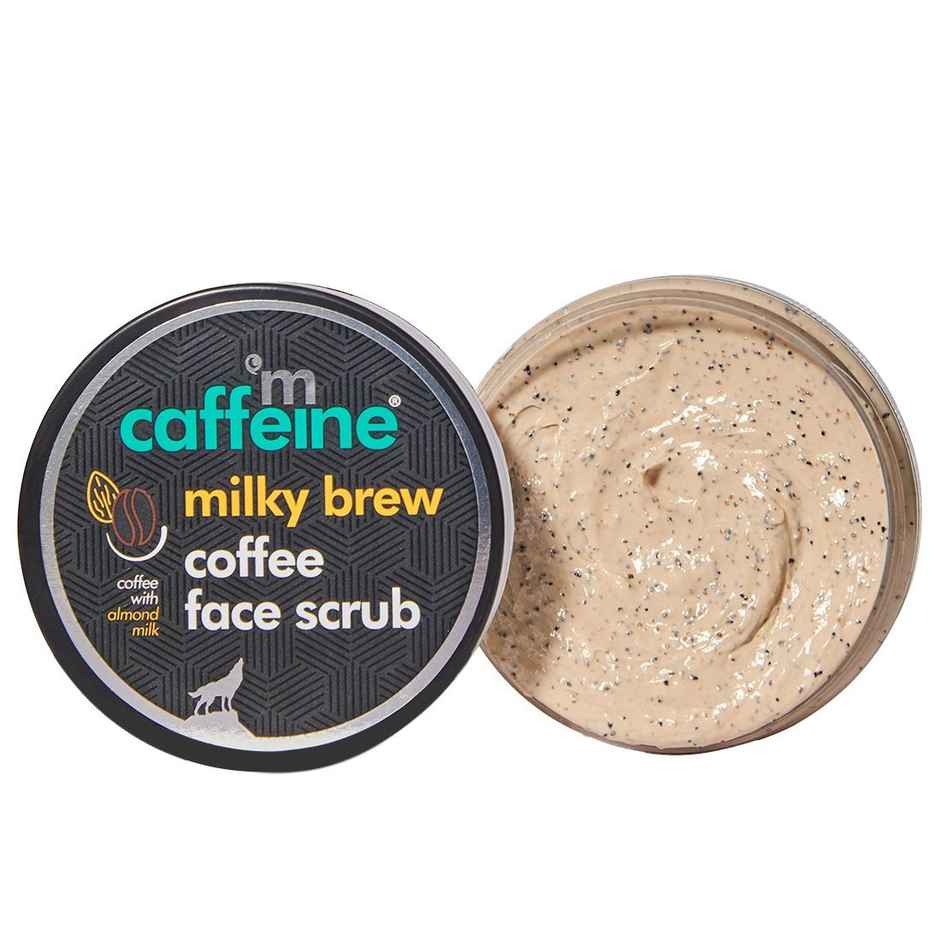 mCaffeine Coffee & Milk Face Wash With Shea Butter & Almond Milk(75ml) & mCaffeine Coffee & Milk Moisturizing Face Scrub(75gms) Combo