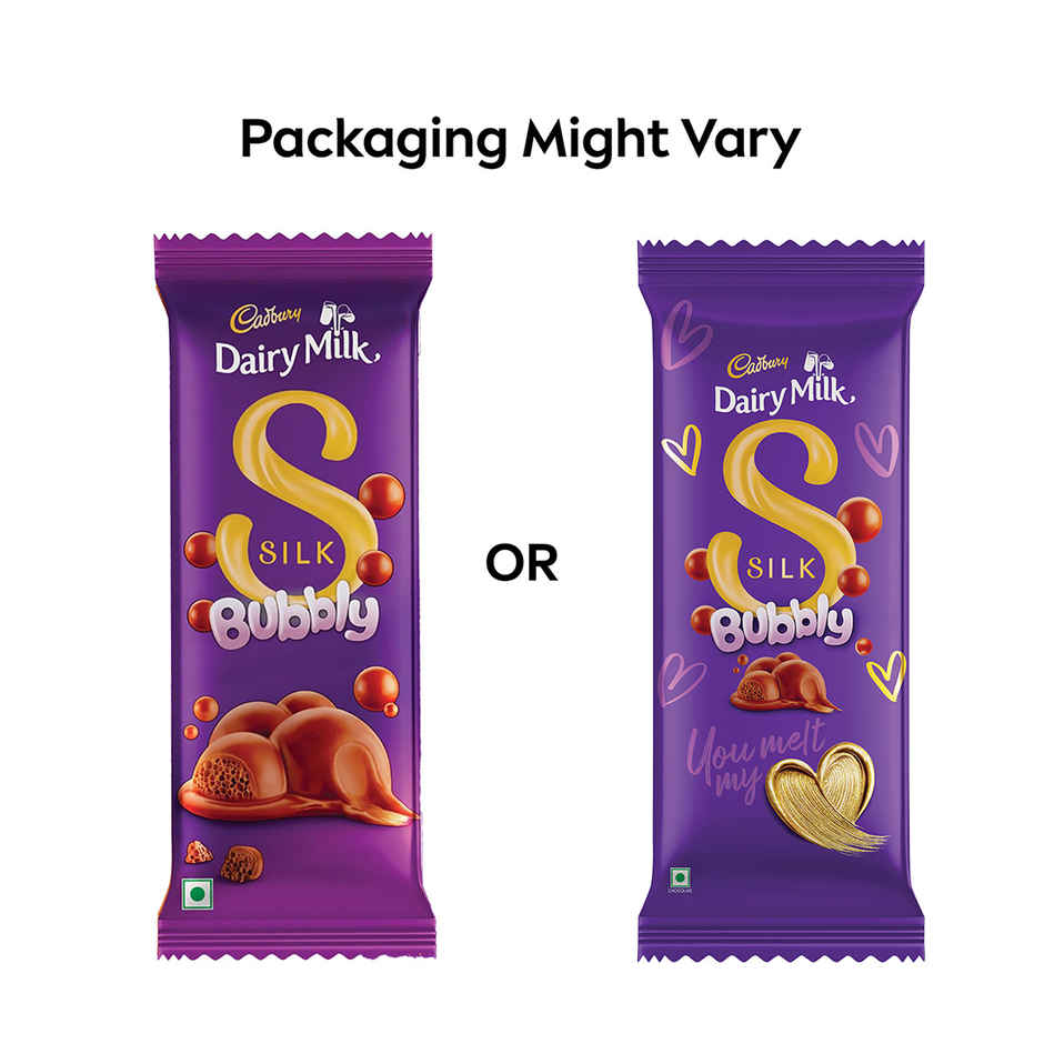 Cadbury Dairy Milk Silk Bubbly Chocolate Bar(50gms) & Aurum Om Rakhi With Meenakari(1pc) Combo
