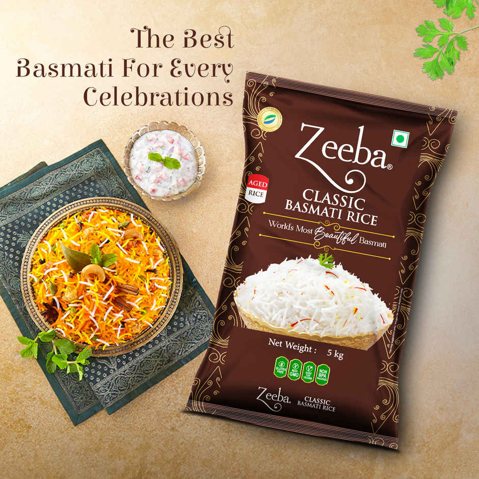 Zeeba Classic Aged Basmati Rice Extra Long Rice