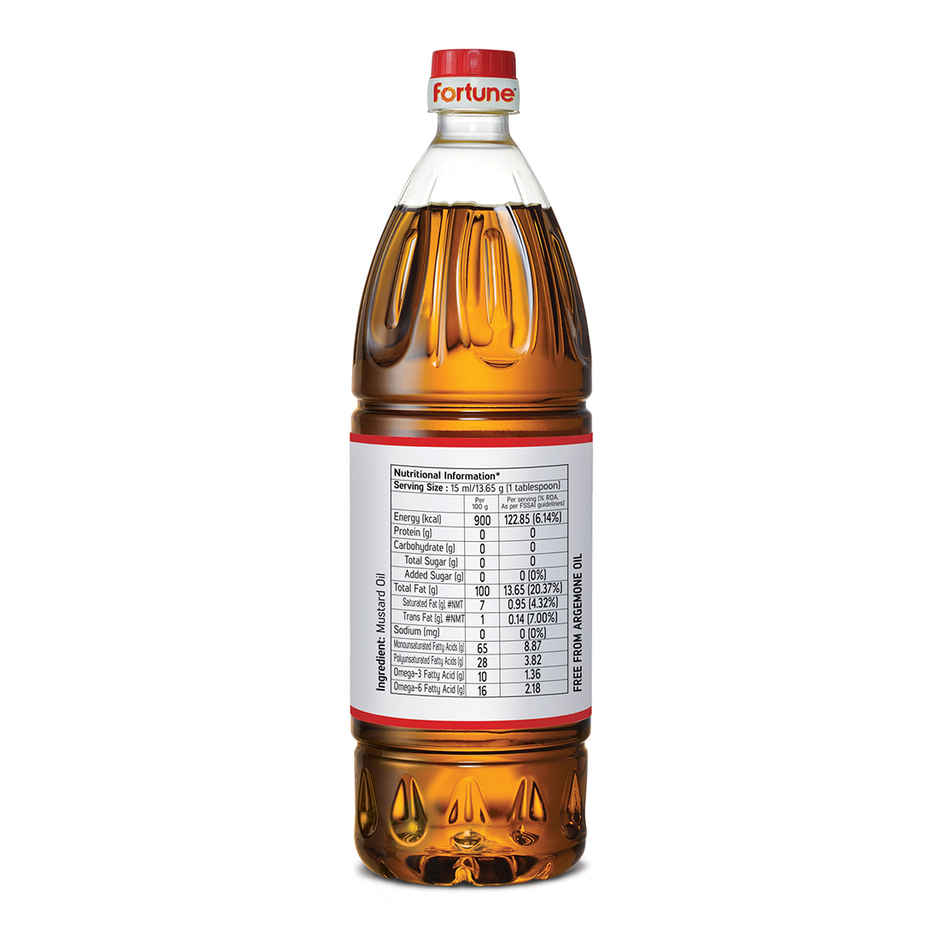 Fortune Kachi Ghani Mustard Oil Bottle