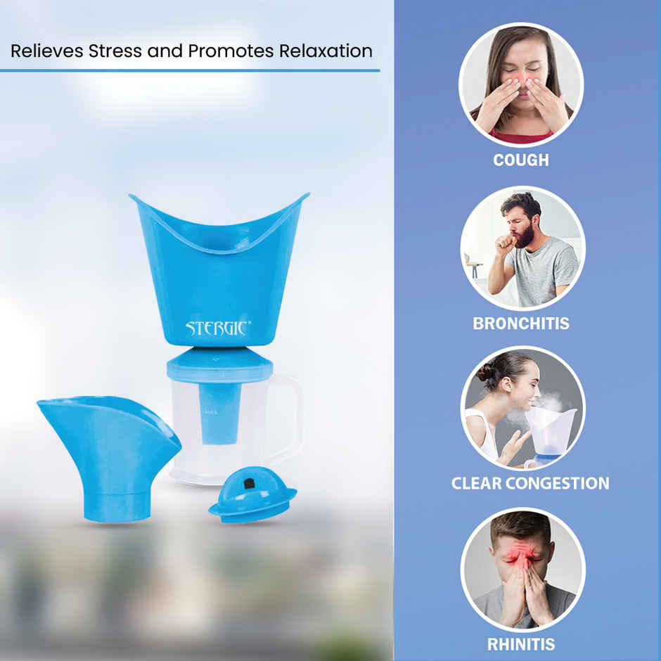 Stergic Lumia 3 In 1 Vaporizer Steamer For Cold And Cough Face Mist Vaporiser Inhaler Machine