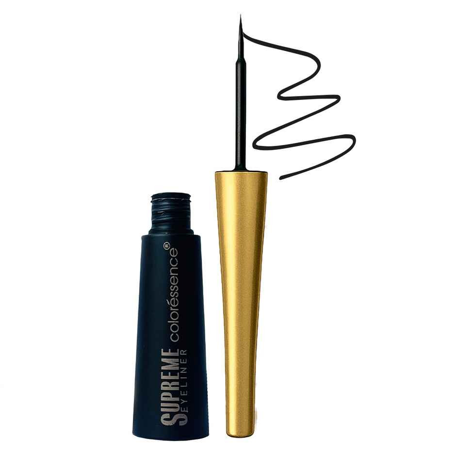 Coloressence Supreme Eyeliner | Intense Black | Waterproof | Smudgeproof | Quick Dry |Precision Tip