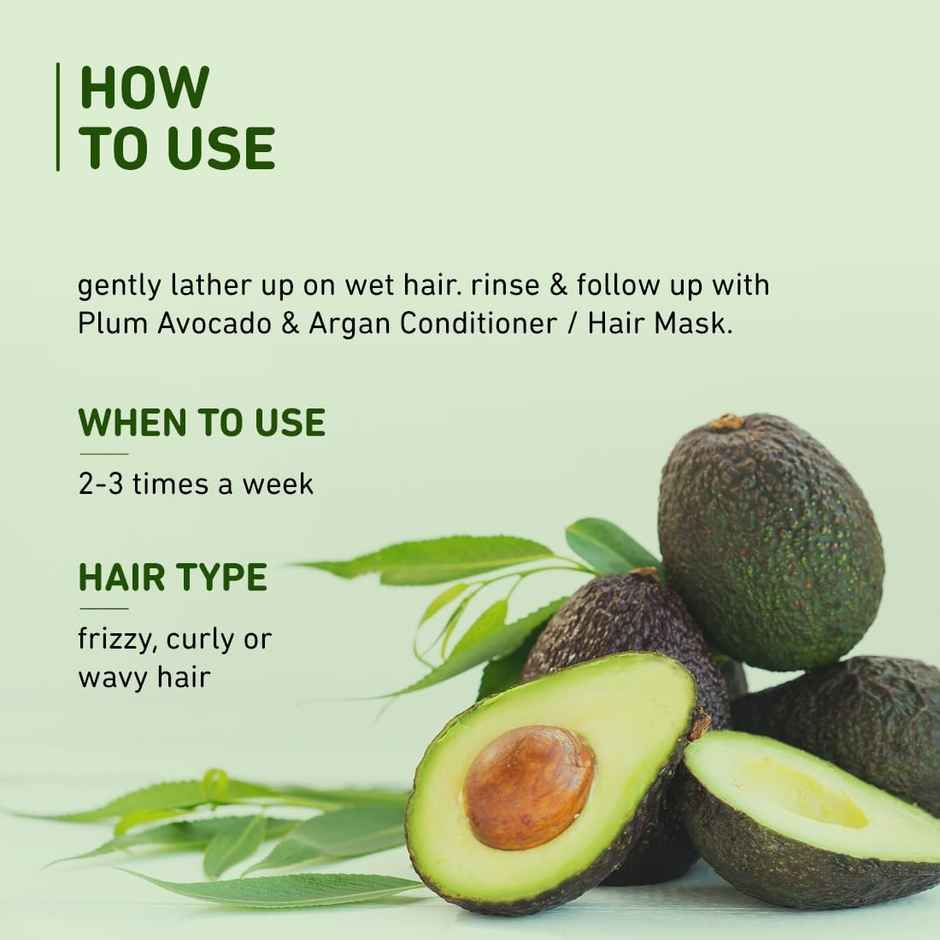 Plum Avocado & Argan Frizz Control Shampoo