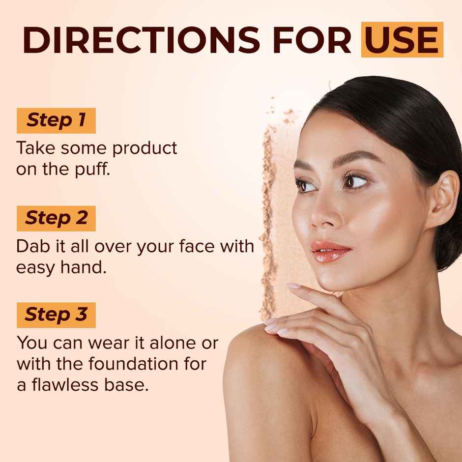 Coloressence Starlet HD Matte Compact Powder with Puff | Pinkish Beige | Lightweight|Long Lasting