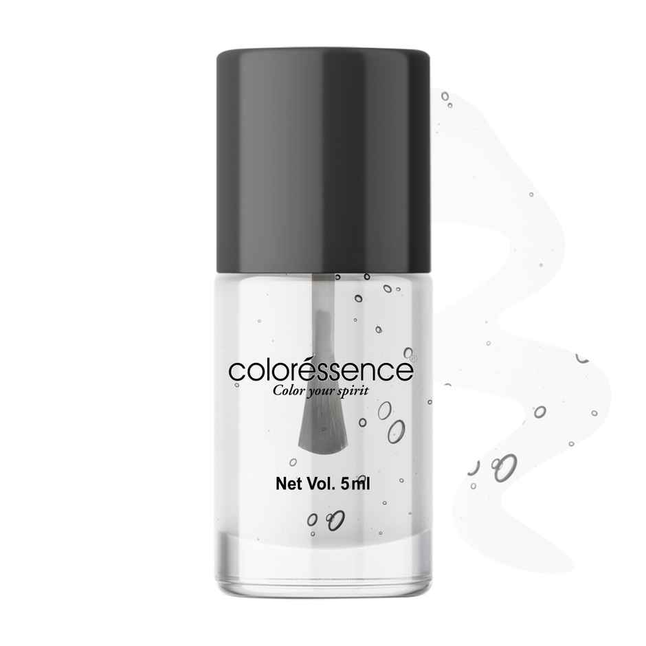 Coloressence Cute Coats Long Lasting Nail Paint, Chip Resistant, Quick Dry, 1 Swipe  | Crystal Look