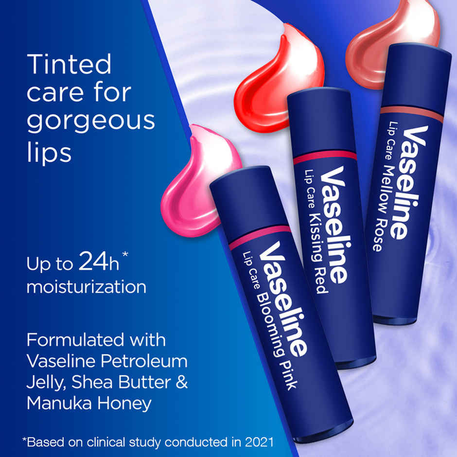 Vaseline Colour+Care Kissing Red Tinted Lip Balm with Manuka Honey