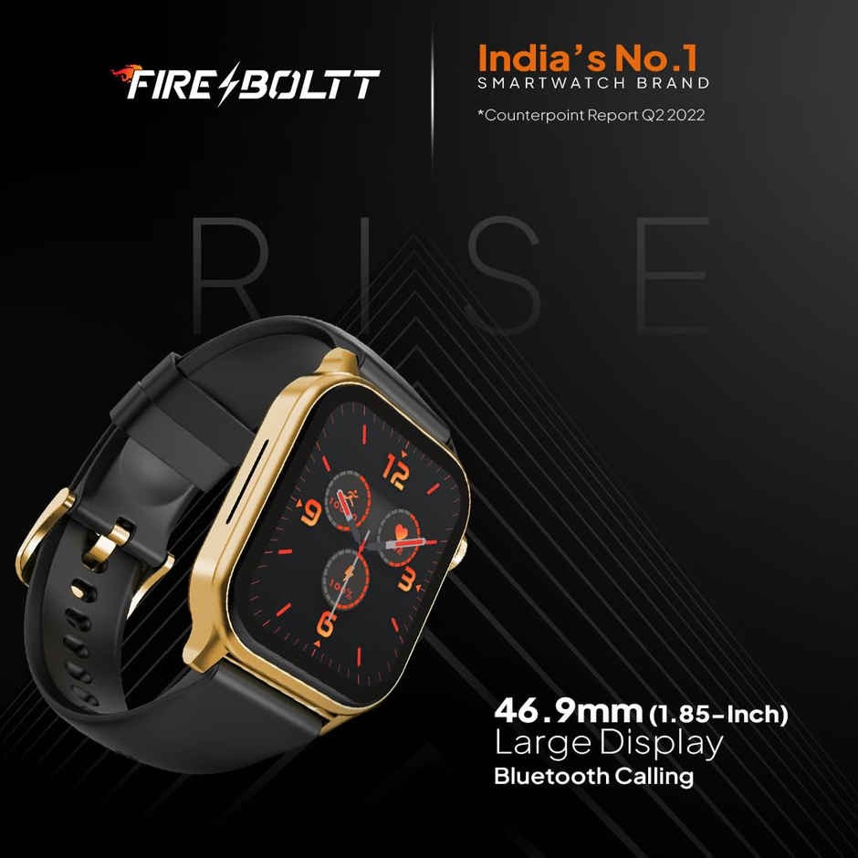 Fire-Boltt Rise | 1.85" Display | BT Calling - Gold Black