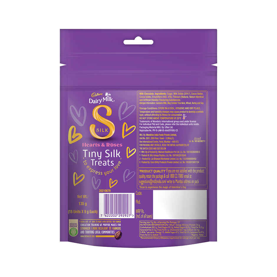 Cadbury Dairy Milk Silk Chocolate Mini Treats Pack