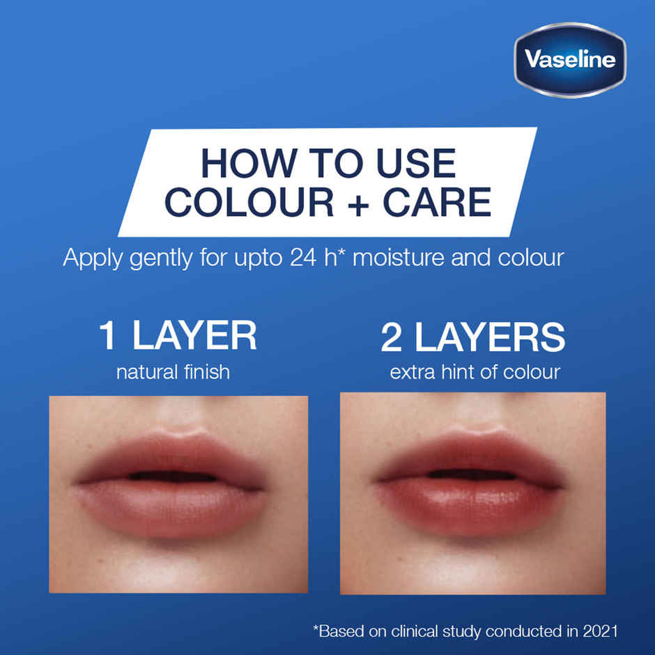 Vaseline Colour+Care Kissing Red Tinted Lip Balm with Manuka Honey