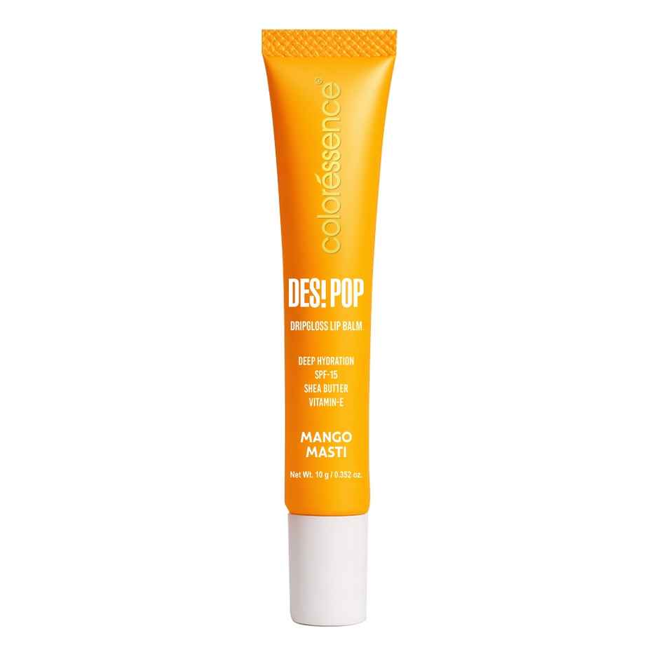 Coloressence Desi Pop Drip Gloss Lip Balm - Mango Masti | Deep Hydration + SPF 15