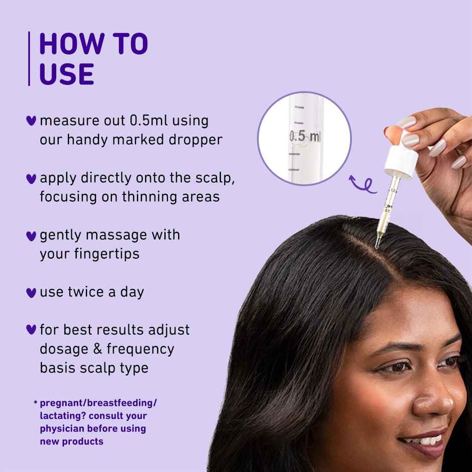 Plum Rosemary & 3% Redensyl Hair Growth Serum With 4% Anagain 3% Baicapil & Ginseng Extract