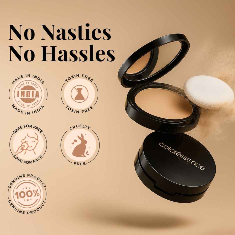 Coloressence Matte Bronzer Contour Powder | Brown | Matte Finish | Oil Control | Rich Pigment