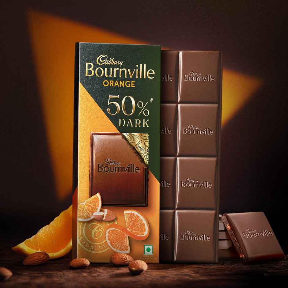 Cadbury Bournville Orange 50% Dark Chocolate Bar