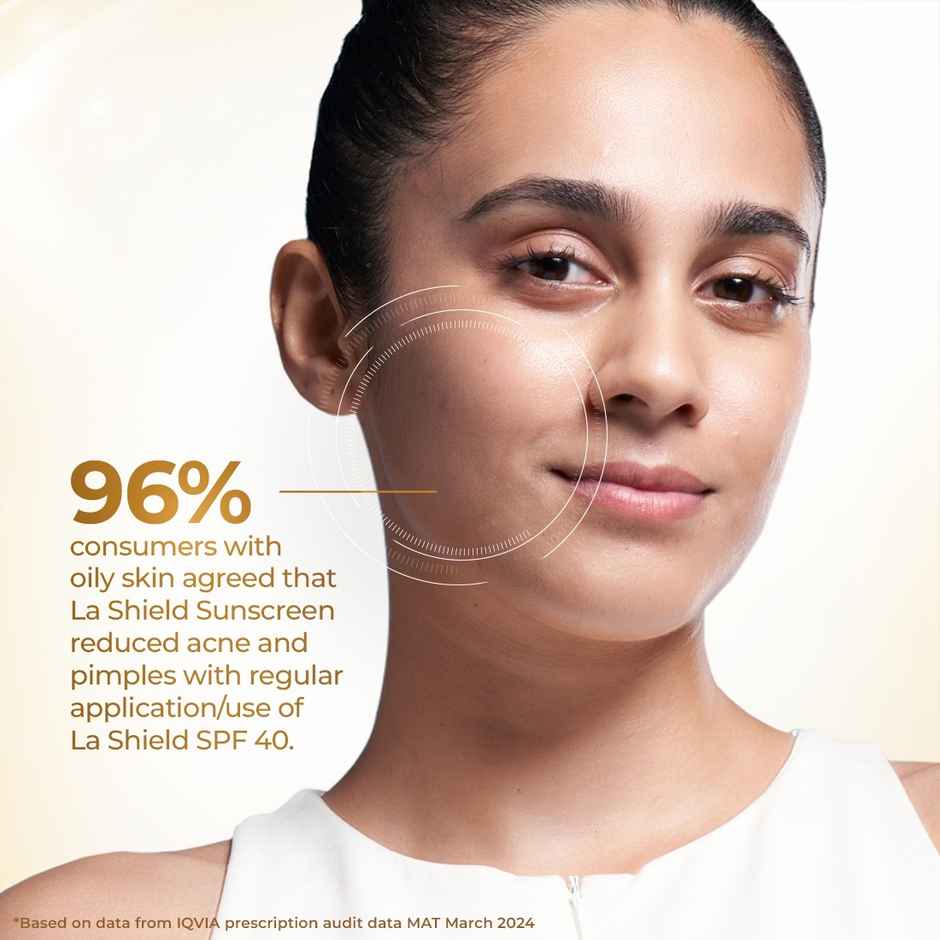 La Shield SPF 40+ & PA+++ Anti Acne Sunscreen Gel