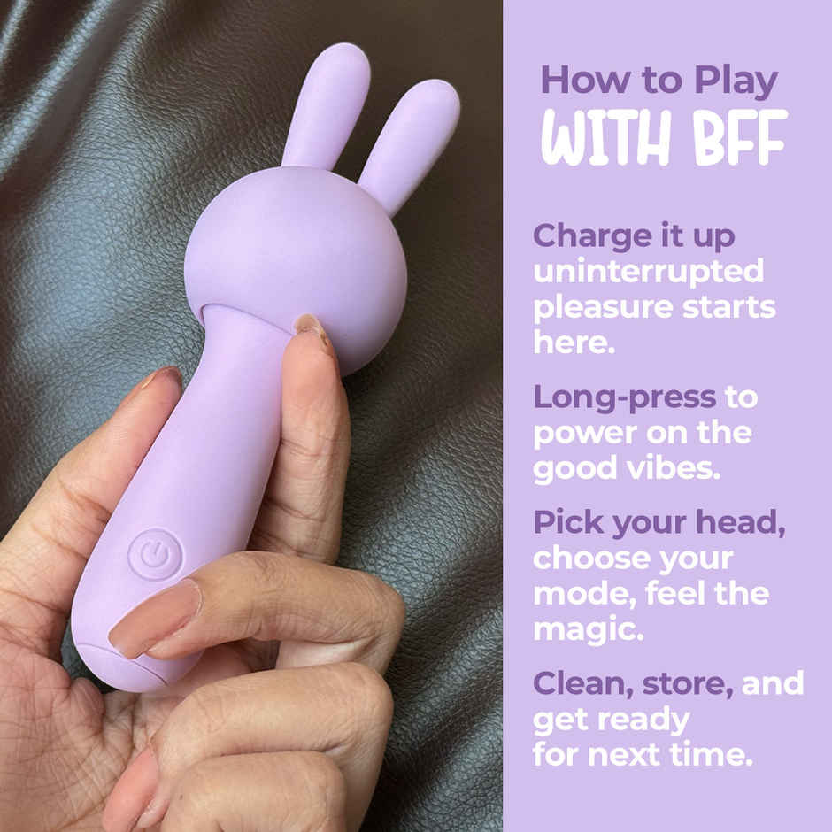 Calmras Bff Intimate Massager With 2 Detachable Heads