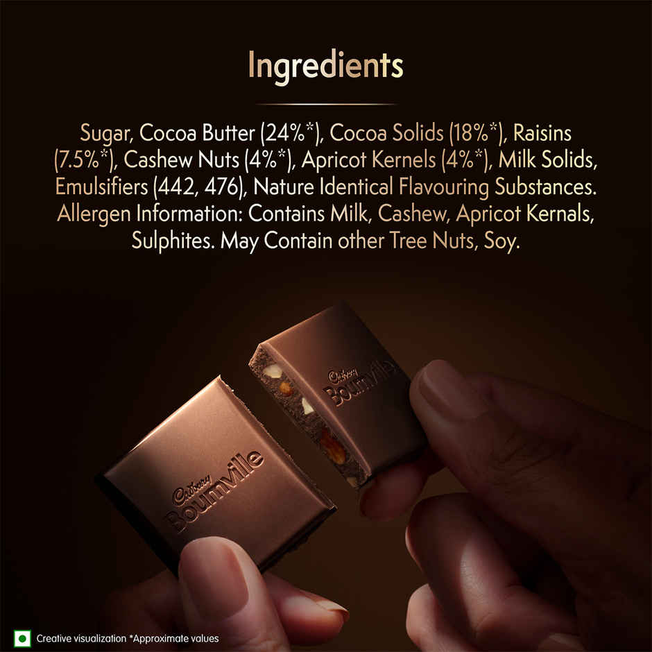 Cadbury Bournville Fruit & Nut Dark Chocolate Bar