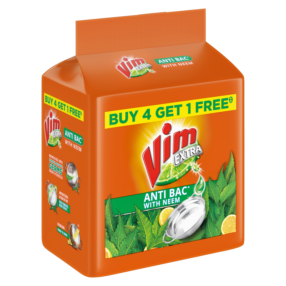 Vim Extra Anti Bac with Neem Dishwash Bar