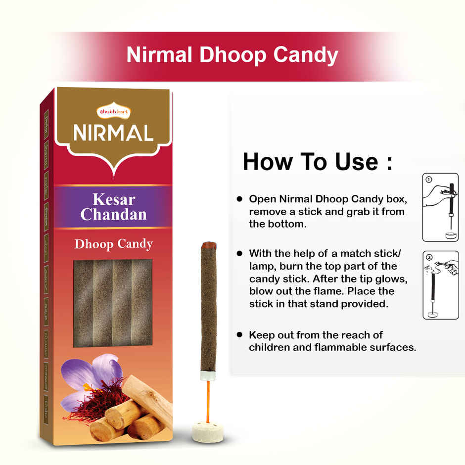 Shubhkart Nirmal Kesar Chandan Dhoop Candy