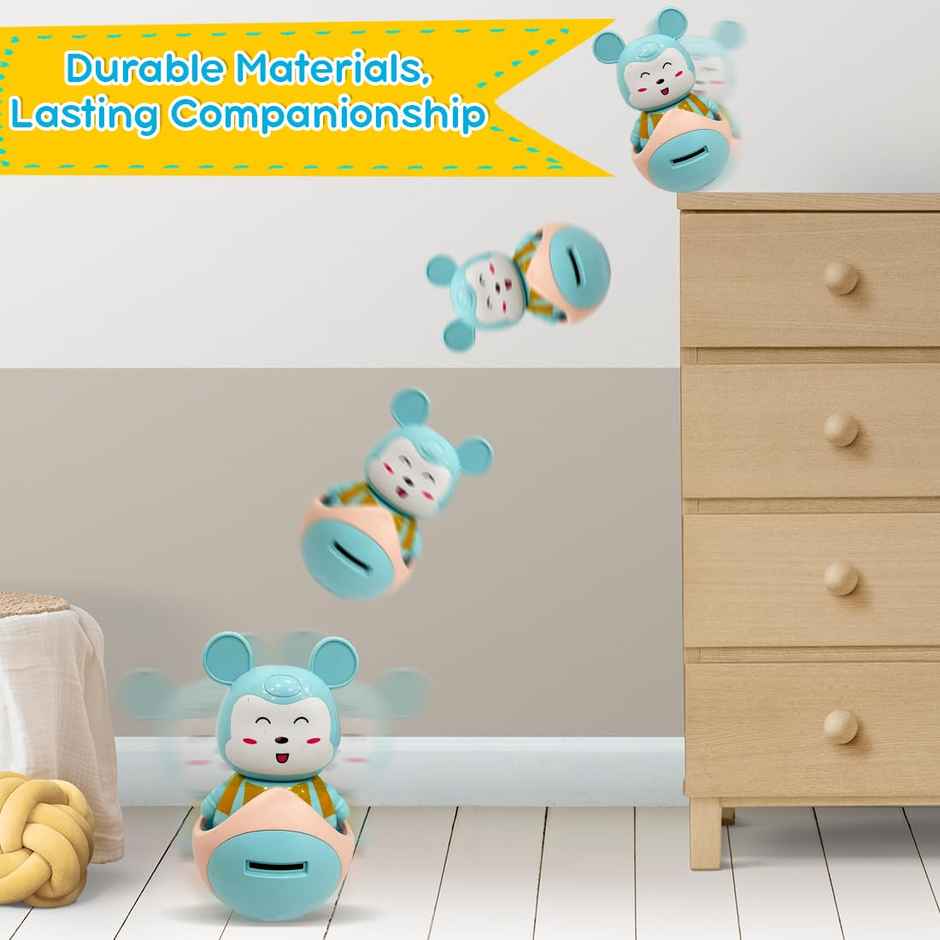 Wembley 2 In 1 Baby Roly Poly Money/Piggy Bank Musical Toys For Kids With Light And Sound