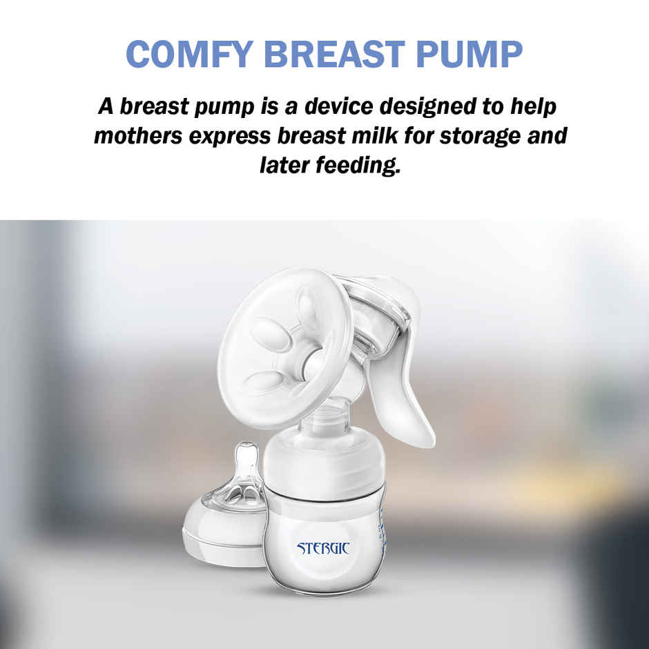 Stergic Next Comfy Manual Breast Pump With Silicon Breast Shield