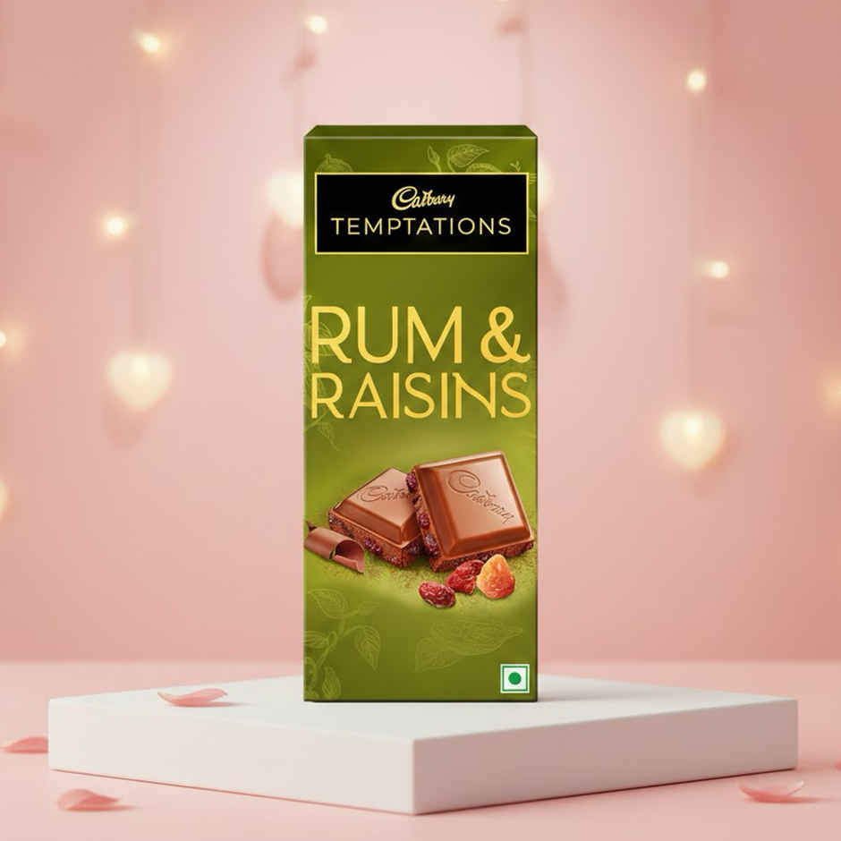 Cadbury Temptations Rum & Raisins Premium Chocolate Bar Combo