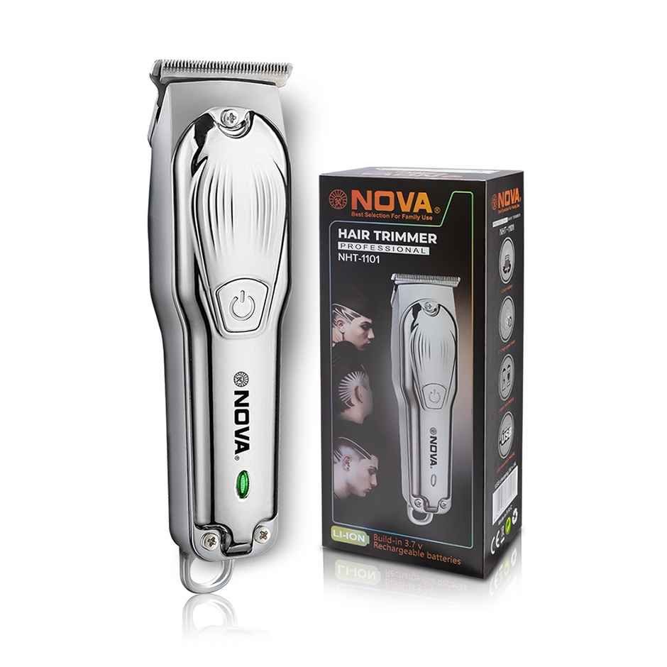 Nova Nht 1101 Trimmer 120 Min Runtime 4 Length Settings (Silver)