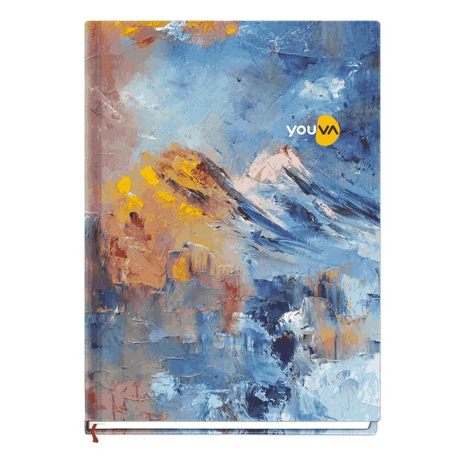 Navneet Youva Case Bound Notebook | Diary Jumbo Single Line 384 page - Assorted Design