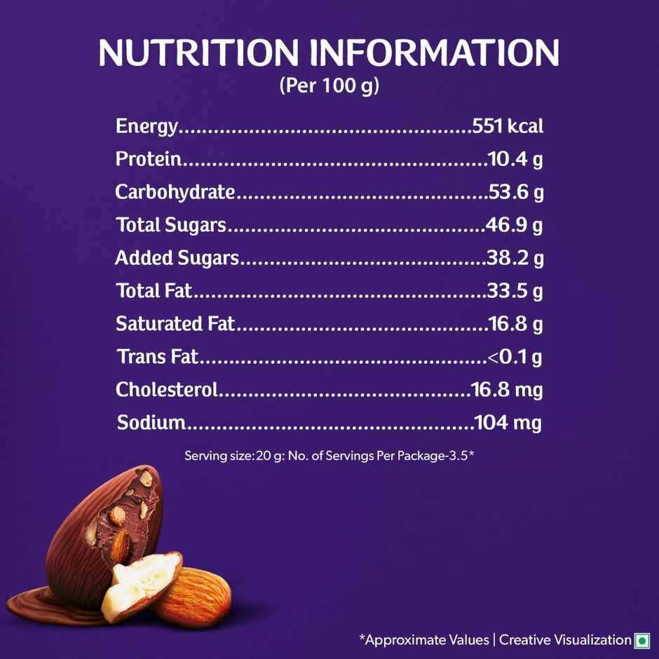 Cadbury Dairy Milk Roasted Almond Chocolate Bar