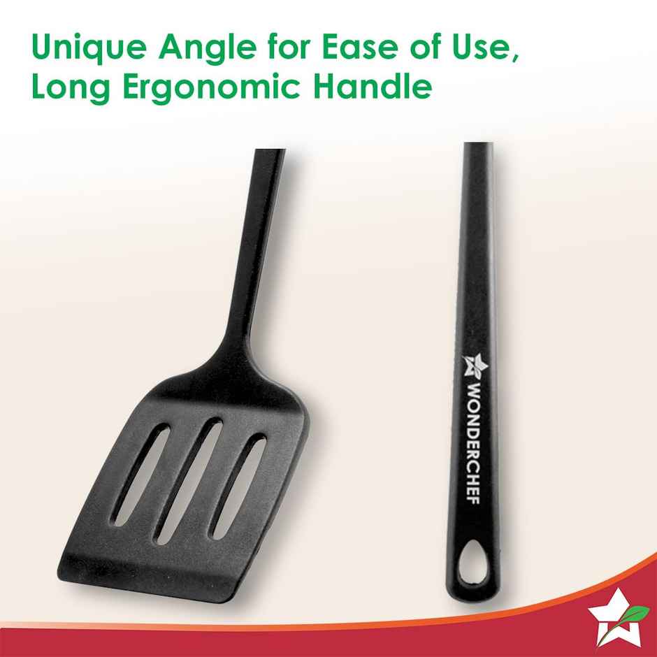 Wonderchef Waterstone Silicon Turner Black
